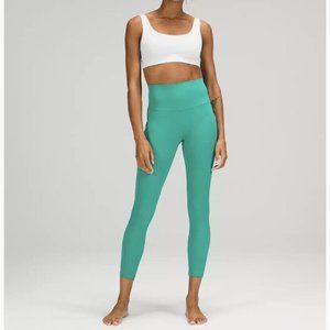 lululemon womens 20 Teal Green align high rise pant with pockets 25"